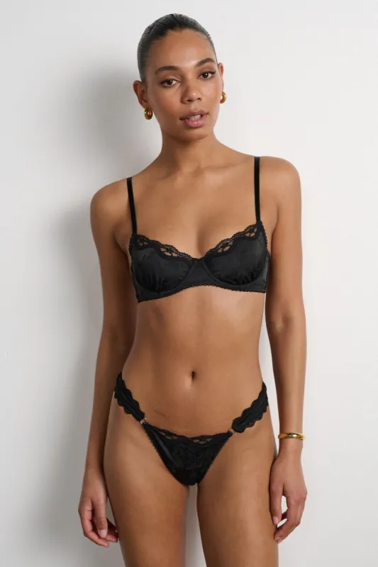 Priscilla Underwire Black Jacquard sold by Kat The Label