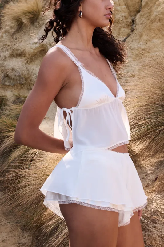 Tayla Short Ivory sold by Kat The Label