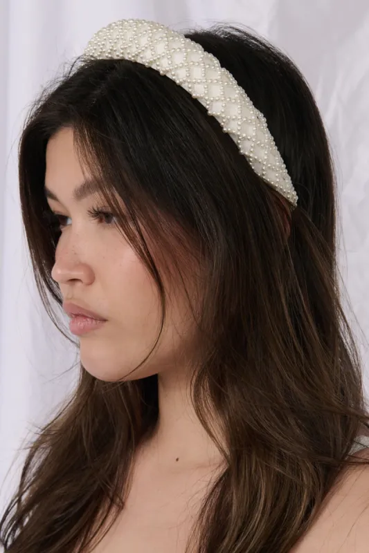 Polly Pearl Headband made by Kat The Label