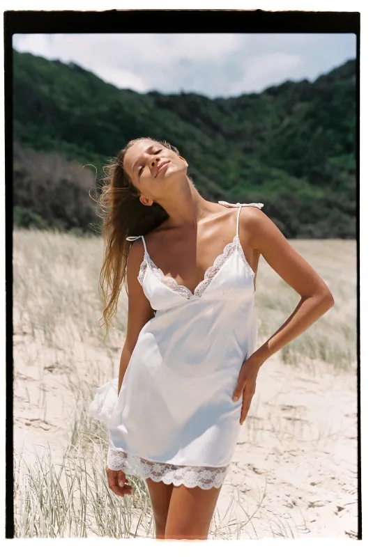 Arabella Slip Ivory made by Kat The Label