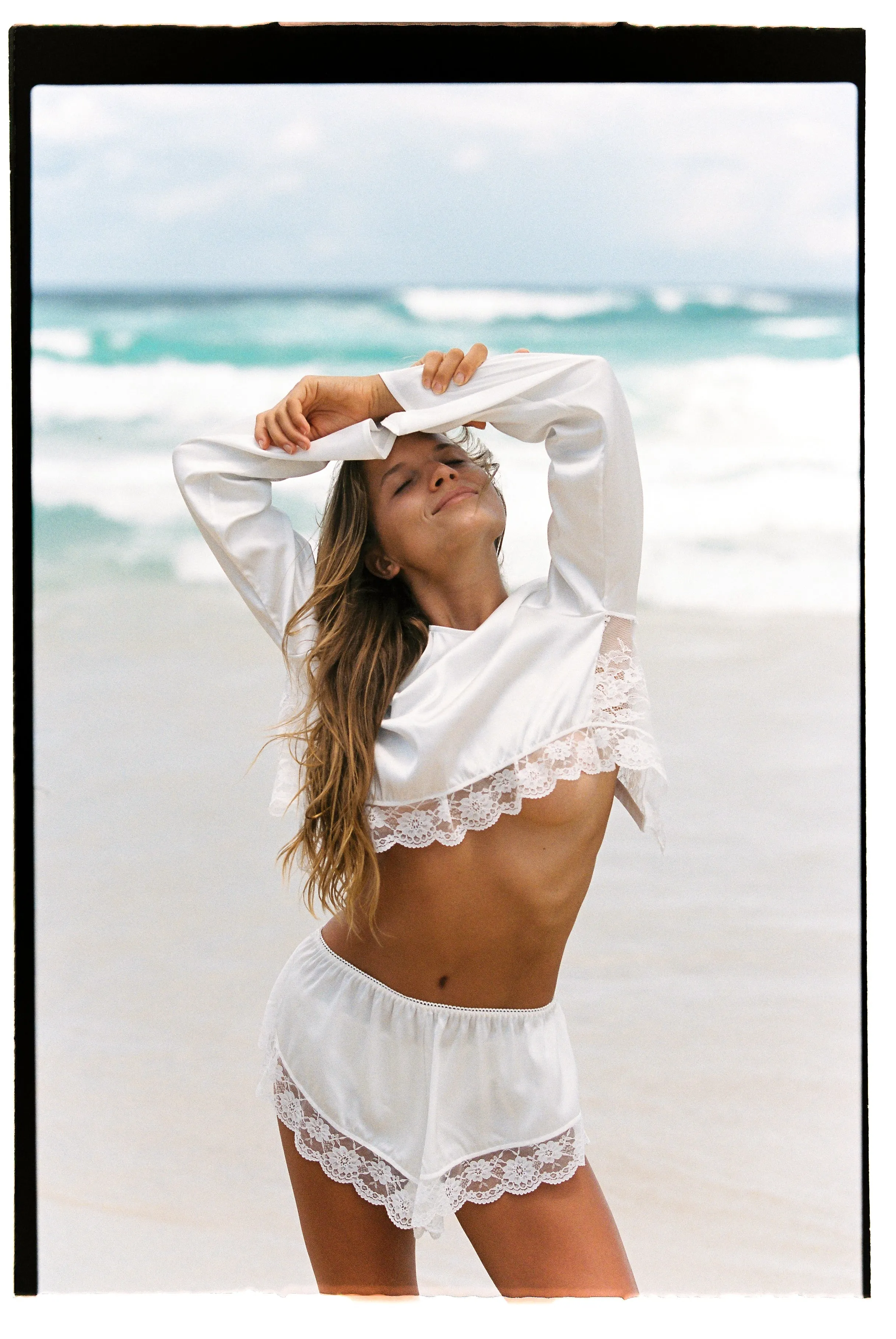 Arabella Short Ivory sold by Kat The Label