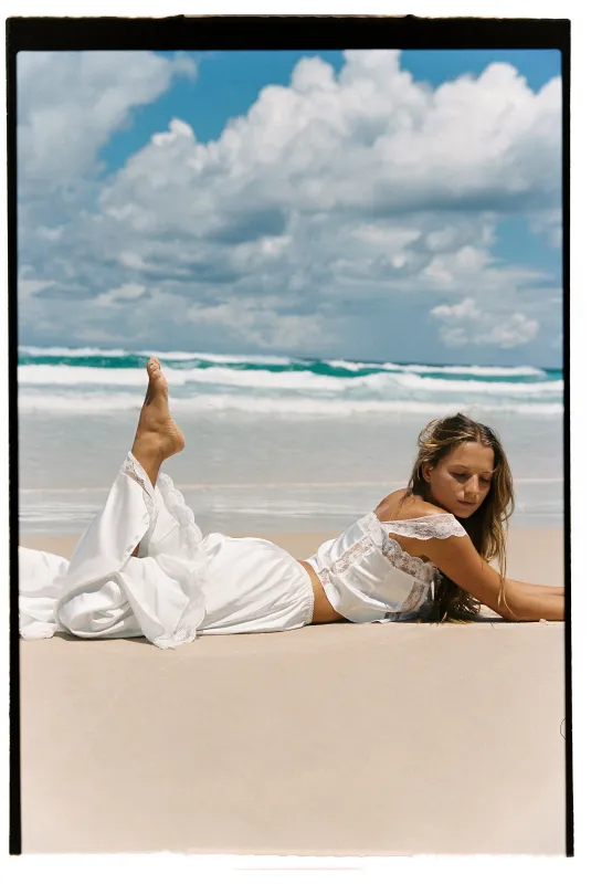 Cindy Pant Set Ivory sold by Kat The Label