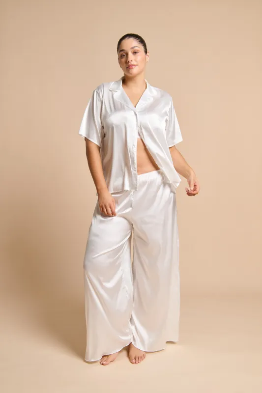 Matilda Sleep Pant Set Ivory sold by Kat The Label