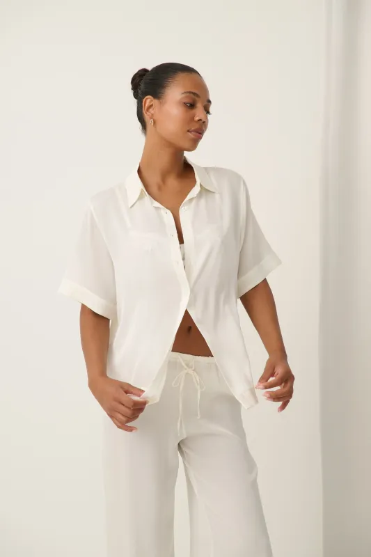 Sierra Shirt Ivory sold by Kat The Label