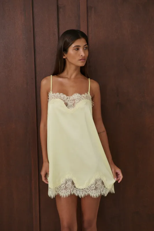 Olivia Slip Limoncello made by Kat The Label