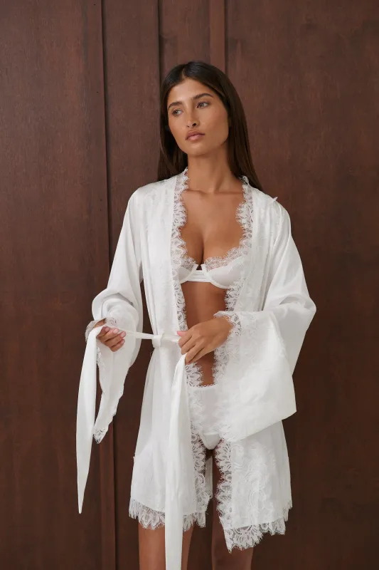 Olivia Robe Ivory made by Kat The Label