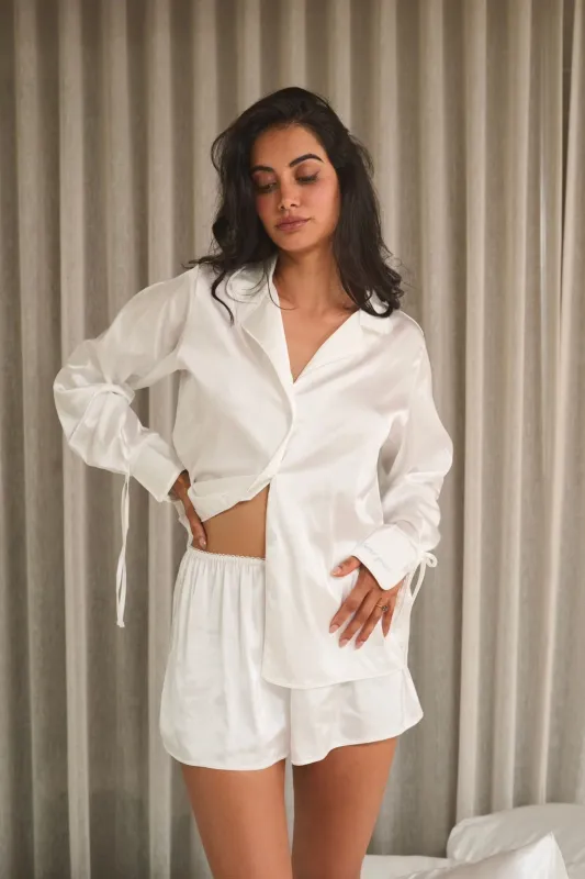 Matilda Long Sleeve Set Ivory made by Kat The Label