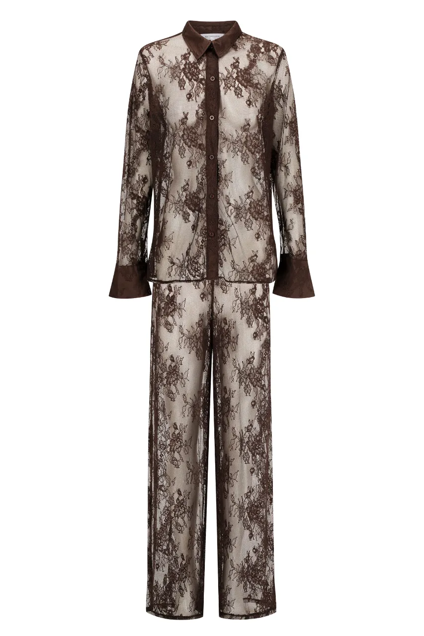 Lottie Pant Set Espresso sold by Kat The Label product image thumbnail 5