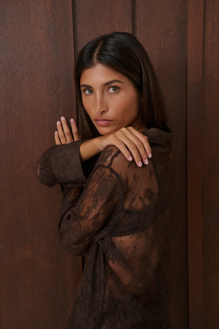 Lottie Shirt Espresso sold by Kat The Label product image thumbnail 2