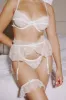 Jasmine Thigh Garter White sold by Kat The Label
