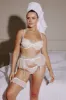 Jasmine Thigh Garter White sold by Kat The Label