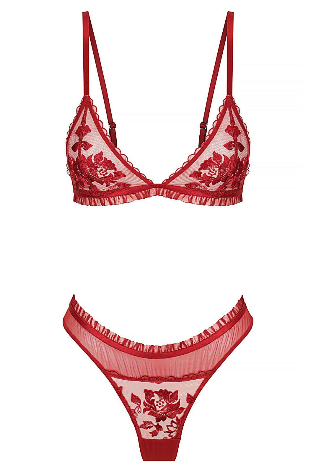 Annabelle Bralette Set Red sold by Kat The Label product image thumbnail 5