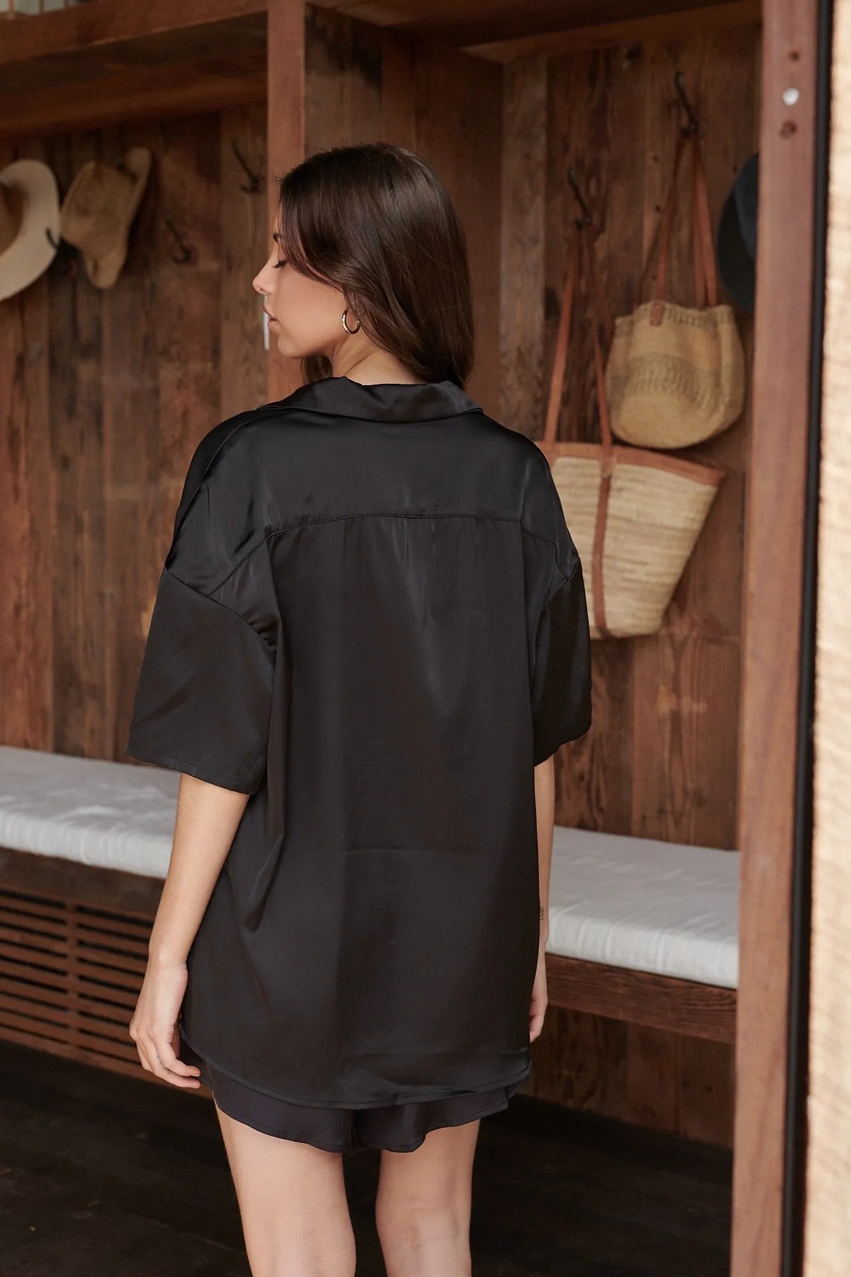 Celine Short Sleeve Shirt Black sold by Kat The Label product image thumbnail 5