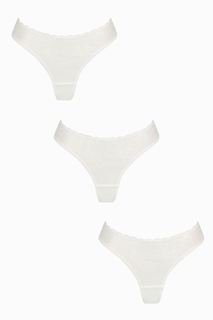 Maverick Brief Trio White sold by Kat The Label
