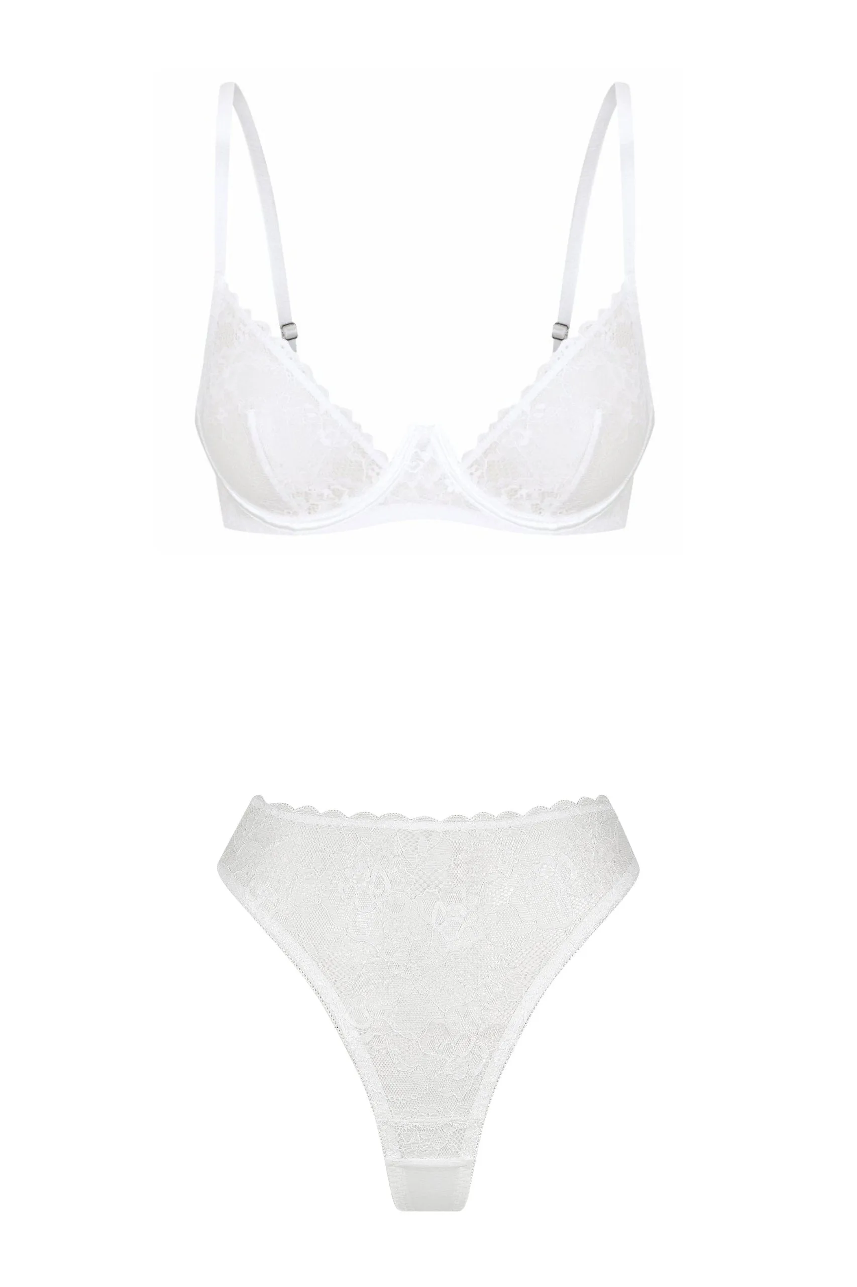 Blair High Waist Set White sold by Kat The Label product image thumbnail 4