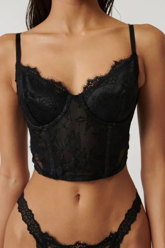 Balmain Bustier Black sold by Kat The Label