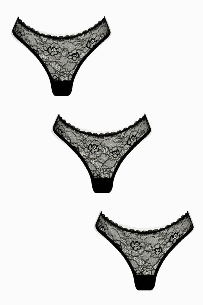 Maverick Brief Trio Black sold by Kat The Label