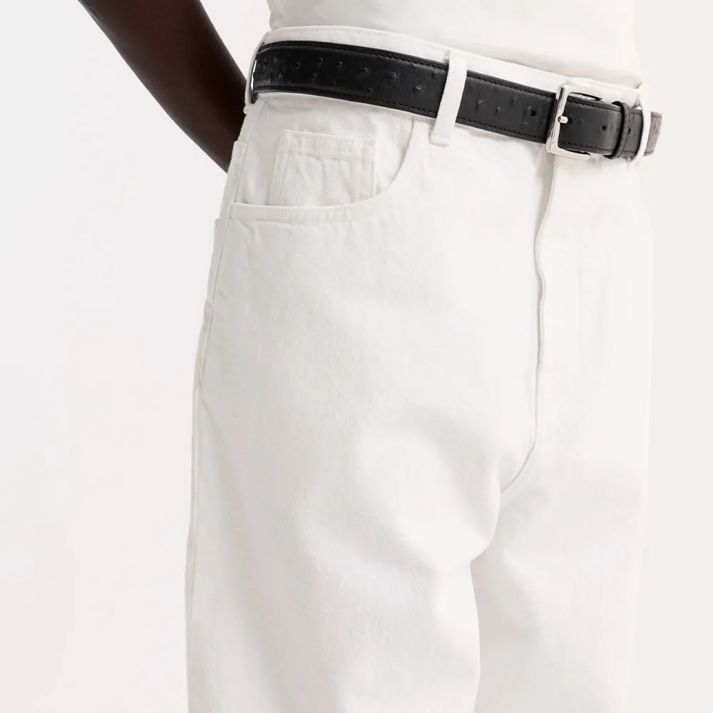 Rohe - Baggy Fit Turnup Jeans - Optical White sold by Merci product image thumbnail 5
