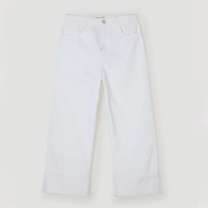 Rohe - Baggy Fit Turnup Jeans - Optical White made by Rohe