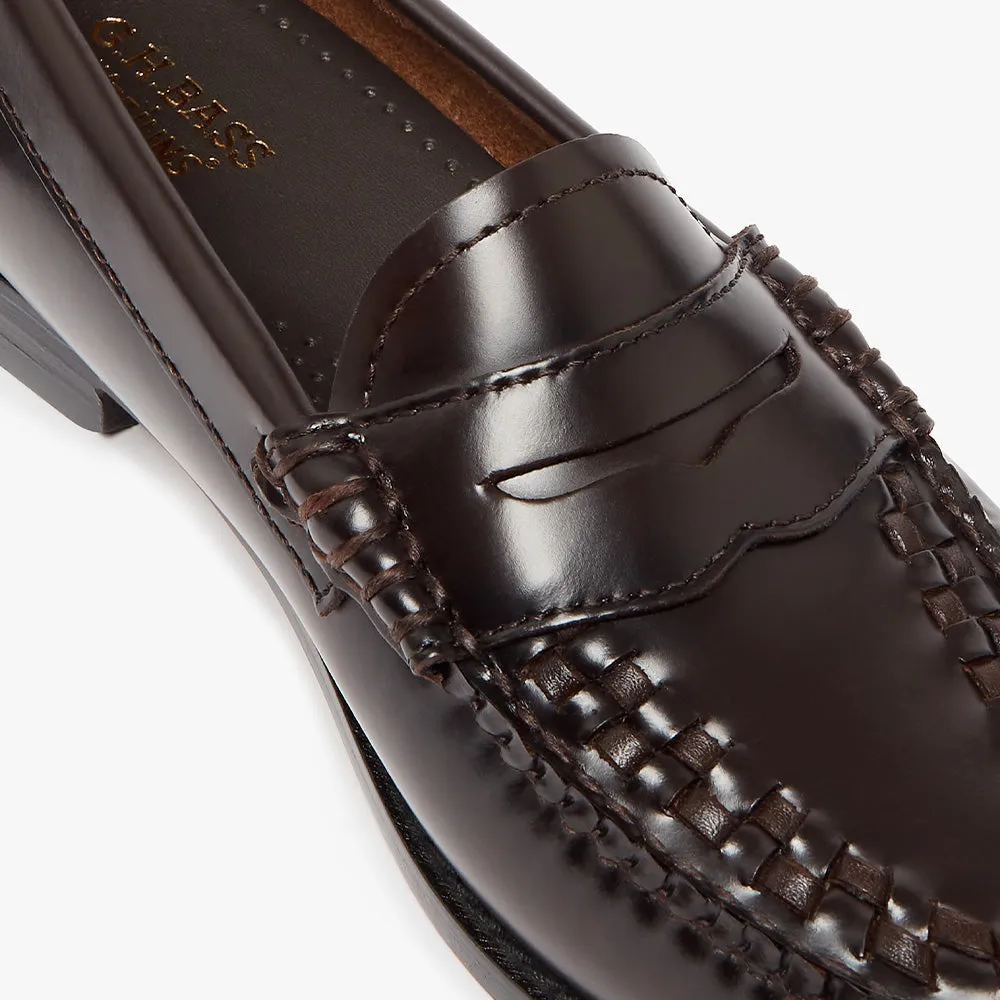GH Bass - Weejun Penny Weave Loafers - Chocolate sold by Merci product image thumbnail 4