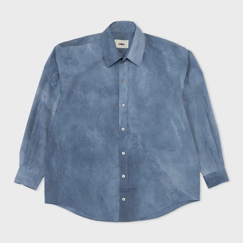 Colbo - Officer Shirt - Washed Blue made by Colbo