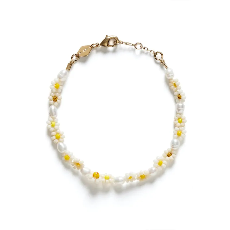 Anni Lu - Daisy Flower Bracelet - Pearl Yellow made by Anni Lu