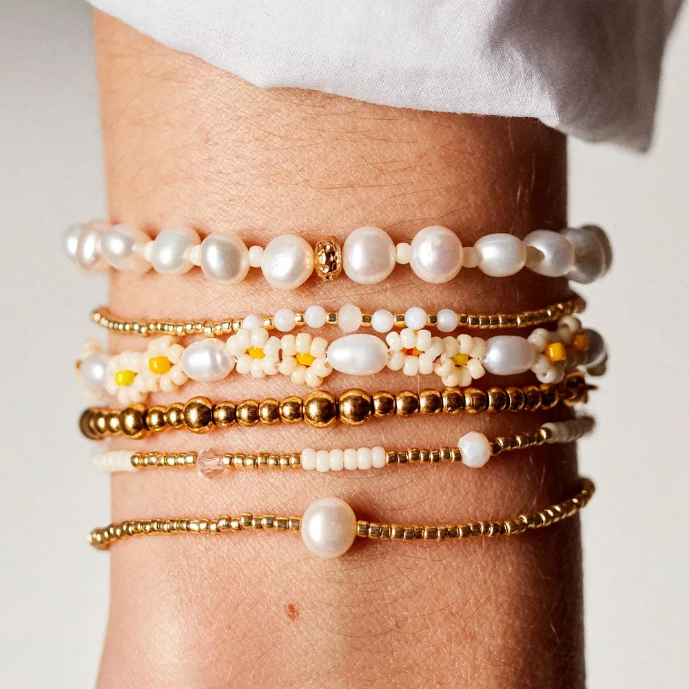 Anni Lu - Daisy Flower Bracelet - Pearl Yellow sold by Merci product image thumbnail 2
