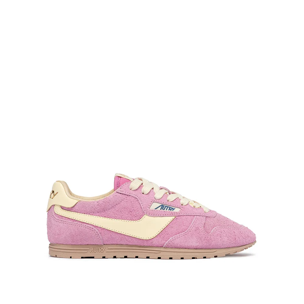 Autry - Windspin Low Sneakers Wom - Pink Suede sold by Merci