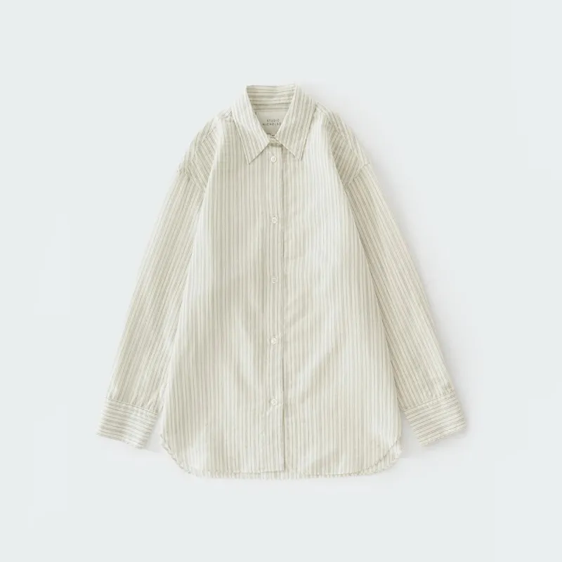 Studio Nicholson - Rouen Shirt - Parchment made by Studio Nicholson