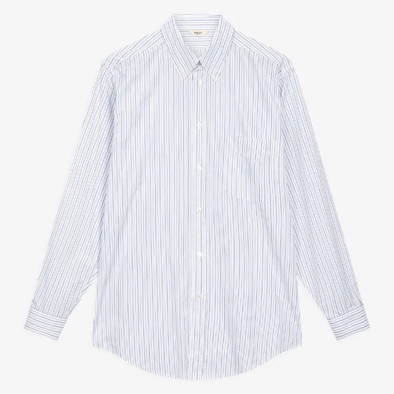 Barena - Moroso Forier Shirt - White & Blue made by Barena