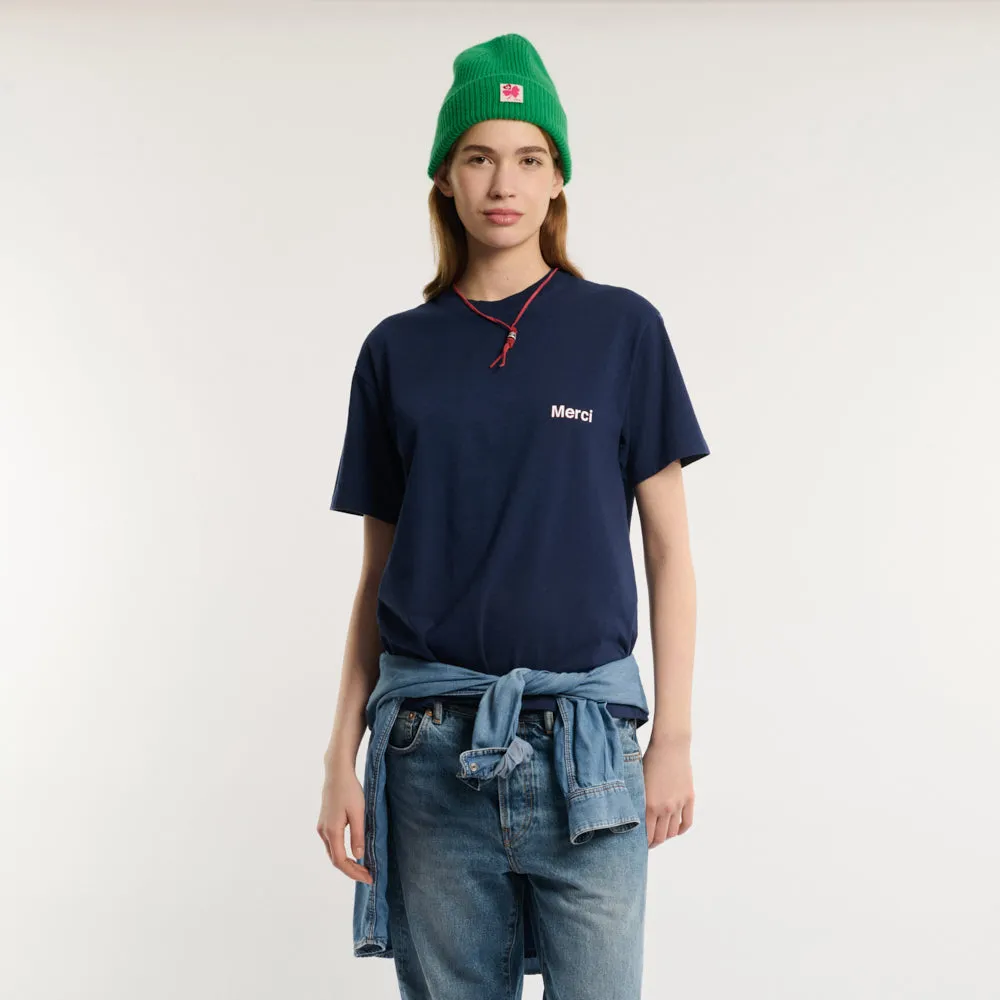 Merci - Aurelien T-shirt - Navy sold by Merci product image thumbnail 4