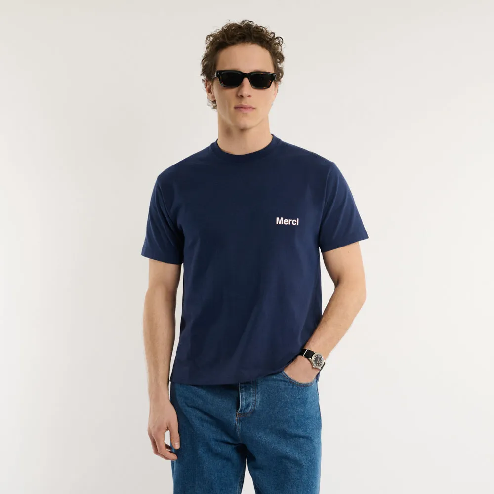 Merci - Aurelien T-shirt - Navy sold by Merci product image thumbnail 2