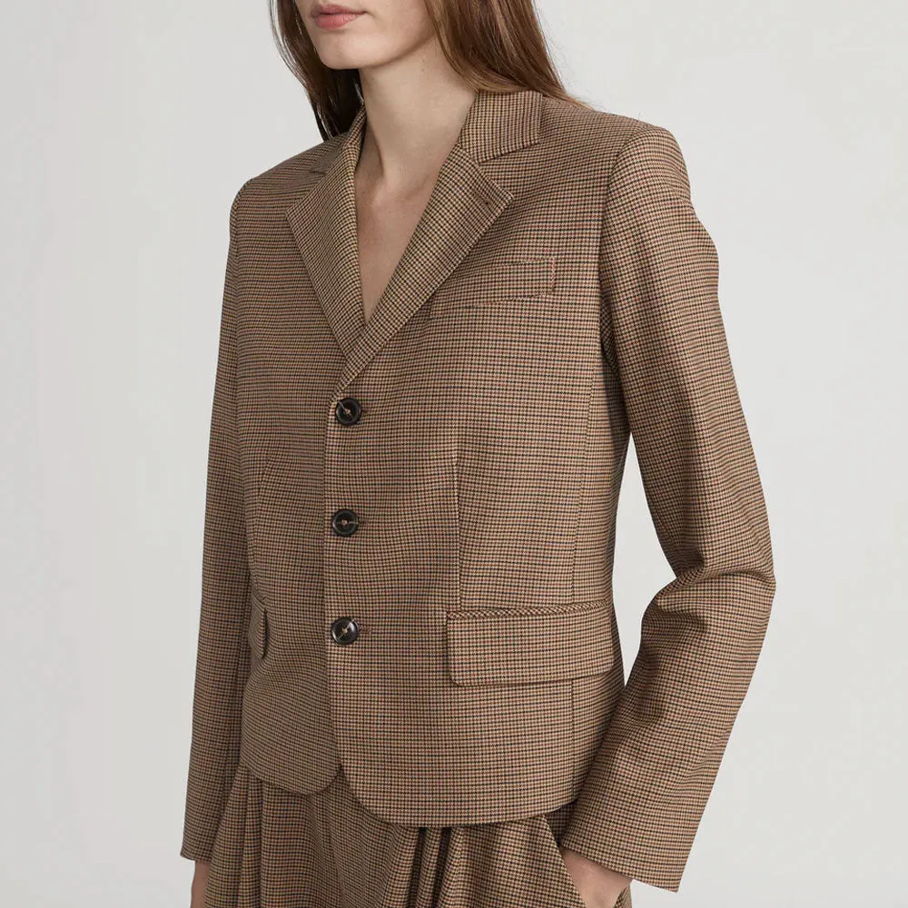 Frame - The Plaid Smart Jacket - Brown sold by Merci product image thumbnail 2