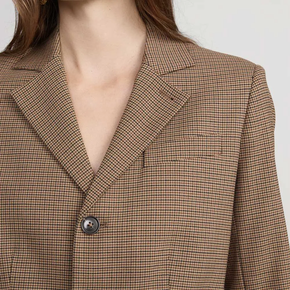 Frame - The Plaid Smart Jacket - Brown sold by Merci product image thumbnail 4