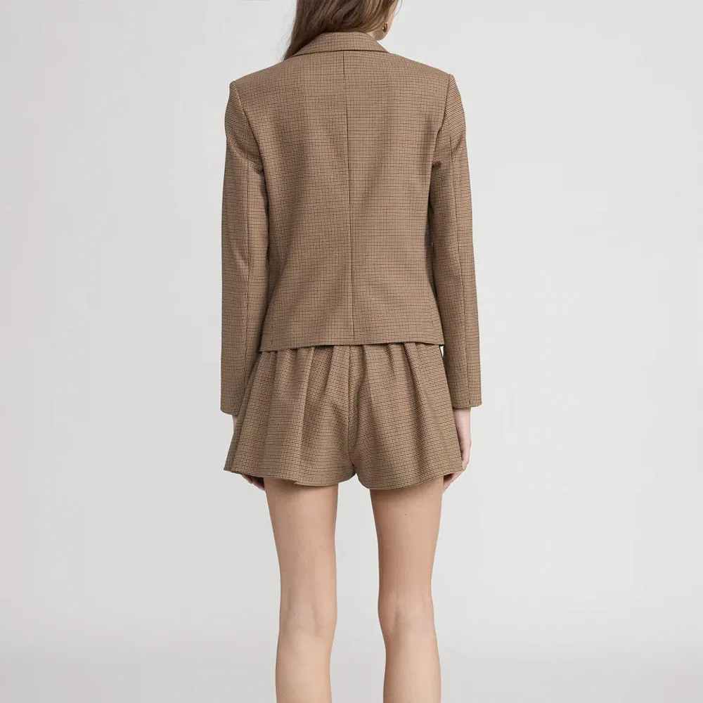 Frame - The Plaid Smart Jacket - Brown sold by Merci product image thumbnail 5
