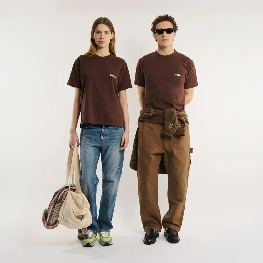 Merci - Aurelien T-shirt - Brown sold by Merci
