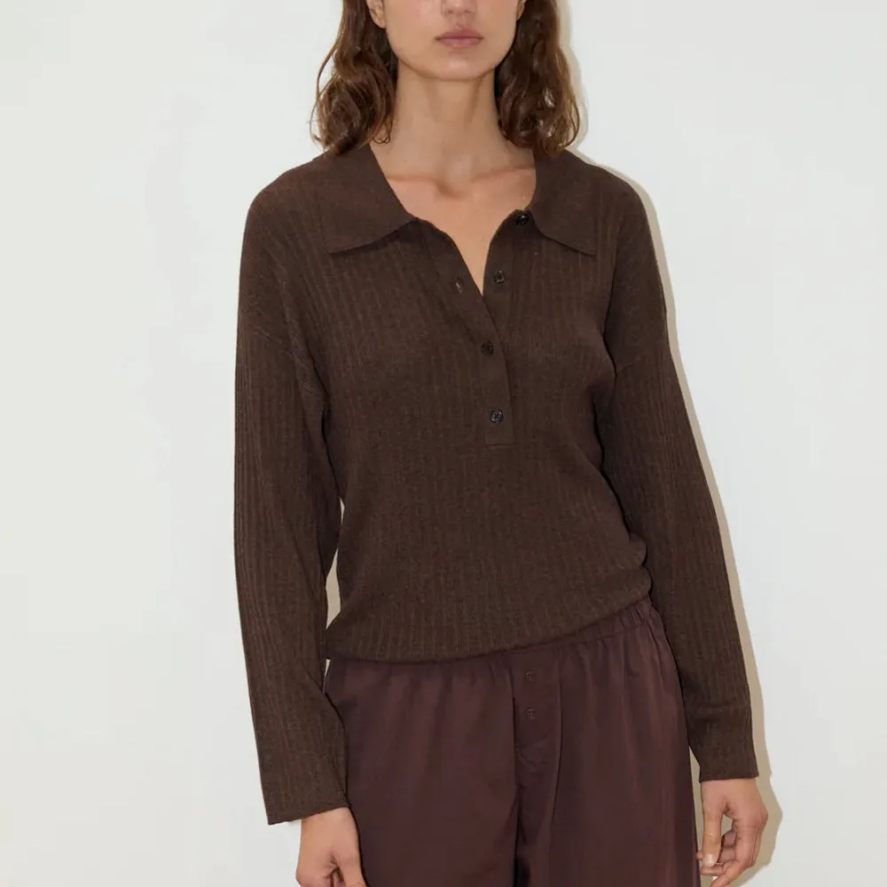 Deiji Studio - Polo Knit - Dark Almond sold by Merci