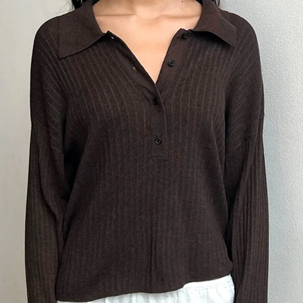 Deiji Studio - Polo Knit - Dark Almond sold by Merci product image thumbnail 4