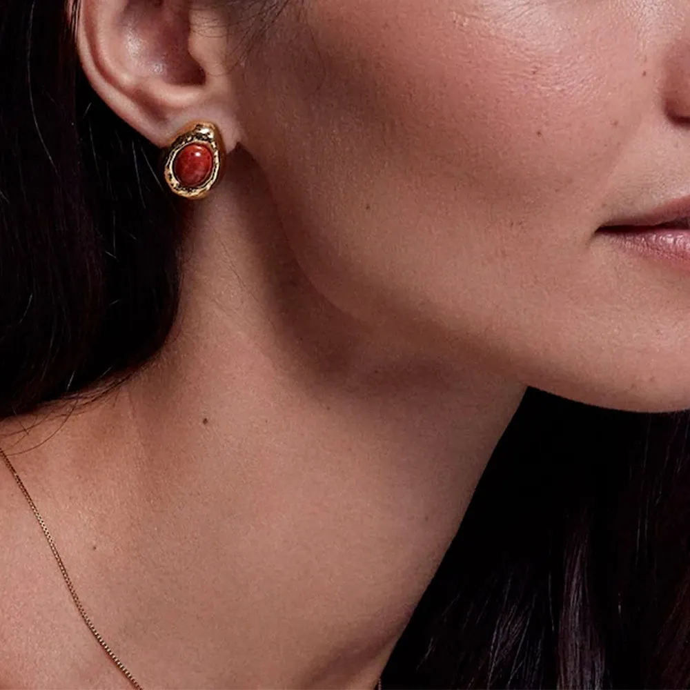 Anni Lu - Cherry On Top Earrings - Gold sold by Merci product image thumbnail 2
