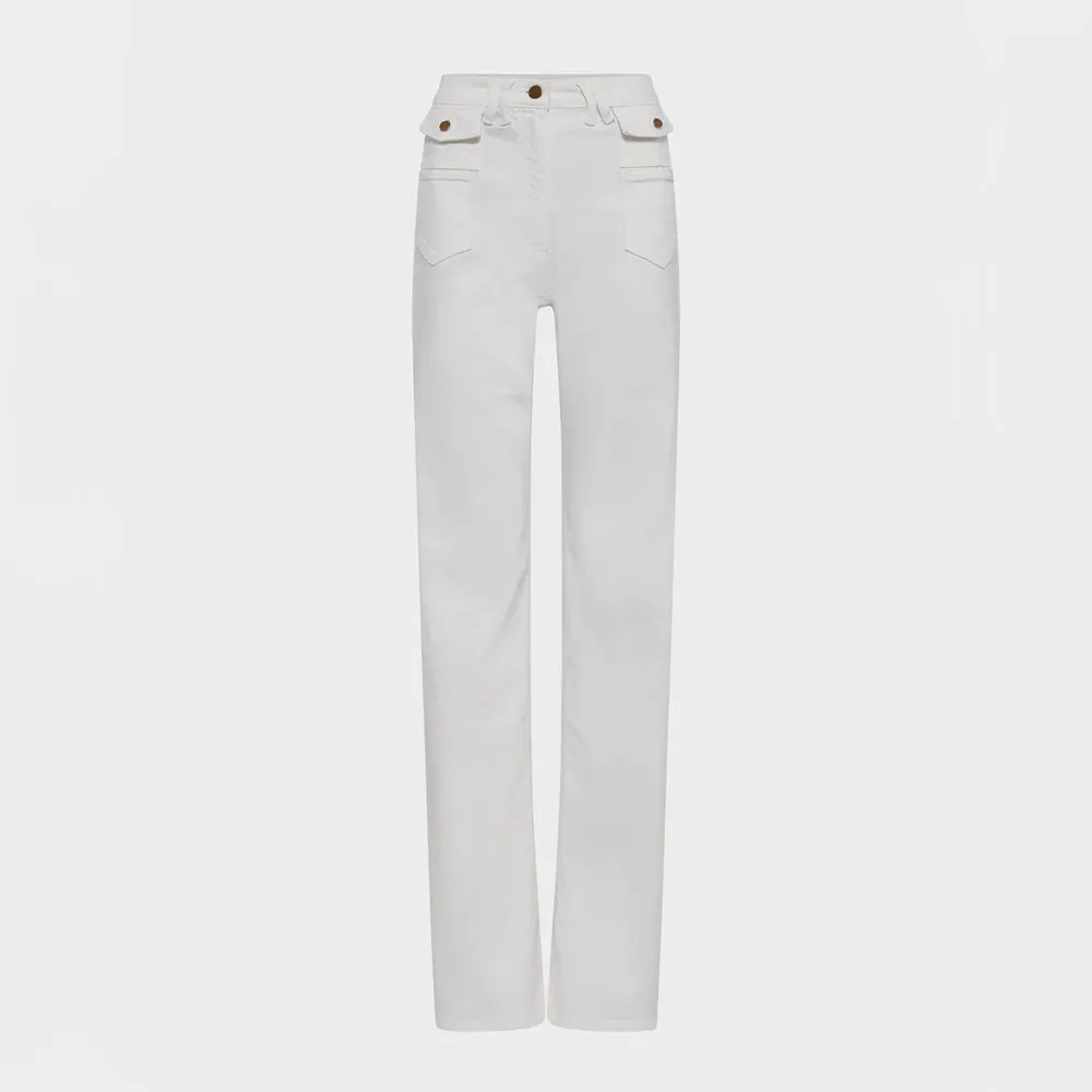 Gerard Darel - Anna flared jeans - Optic White sold by Merci