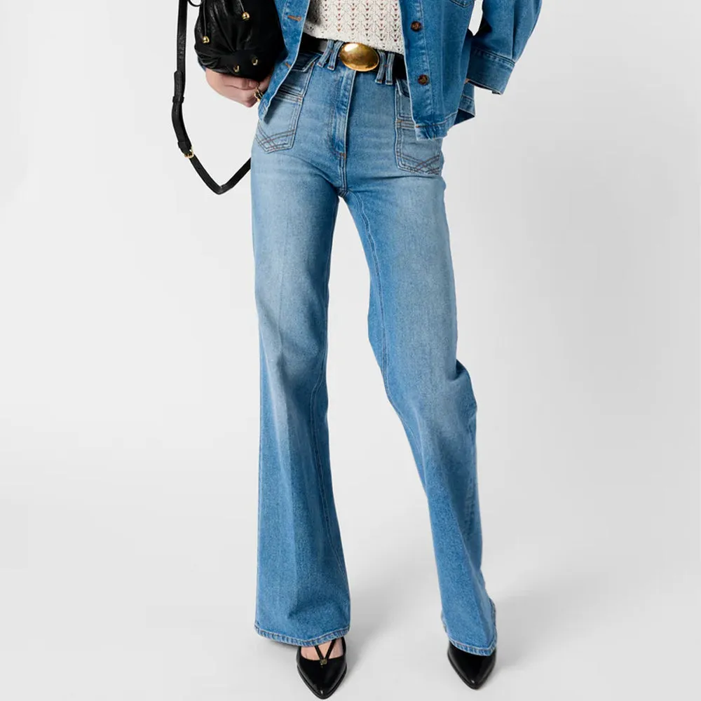 Gerard Darel - Anna flared jeans - Blue Jeans sold by Merci product image thumbnail 2