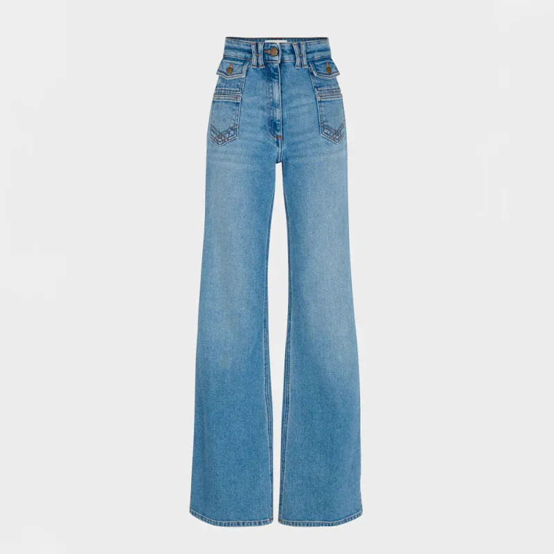Gerard Darel - Anna flared jeans - Blue Jeans made by Gerard Darel