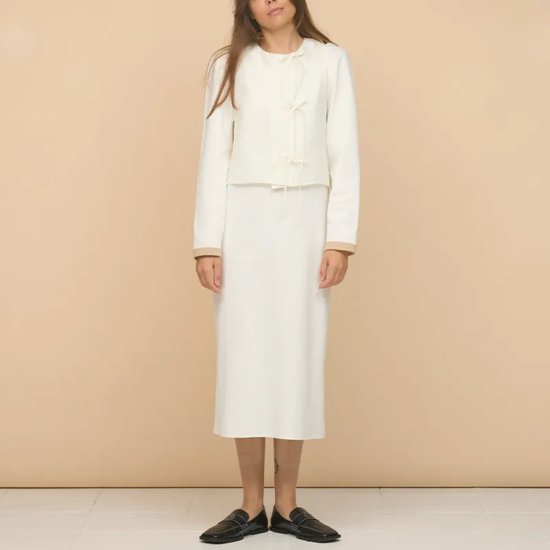 ELEPH - Top Anouk Bow - White made by Eleph Womens