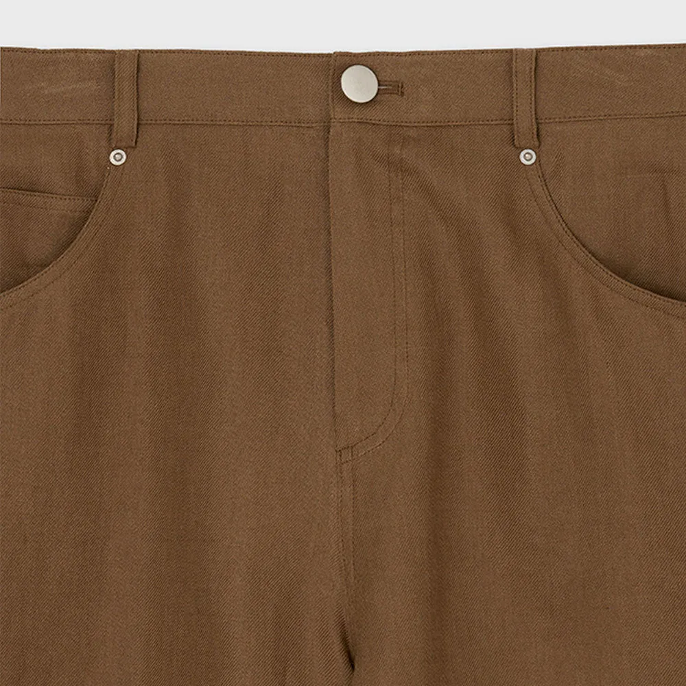 The Loom - Linen Denim Bermuda shorts - Brown sold by Merci product image thumbnail 3