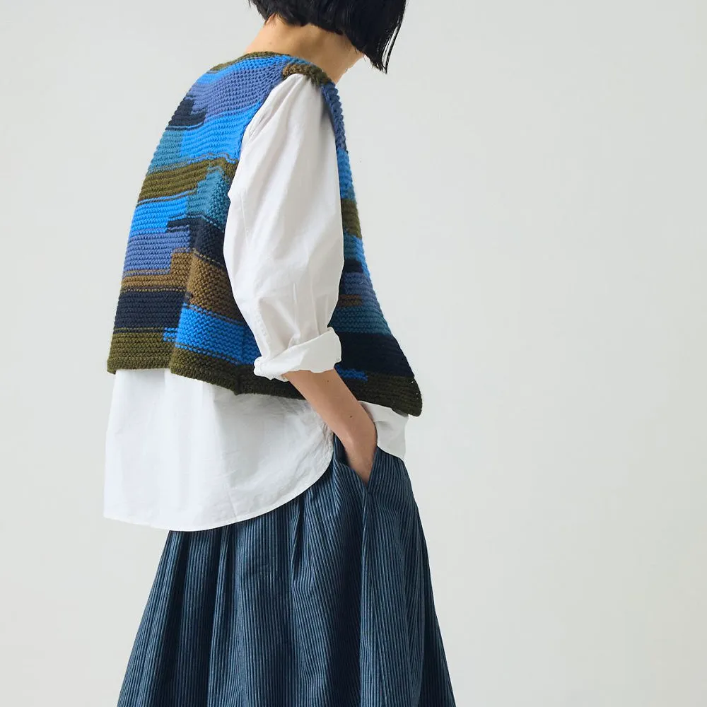 Toast - Patchwork Vest - Blue Multi sold by Merci product image thumbnail 4