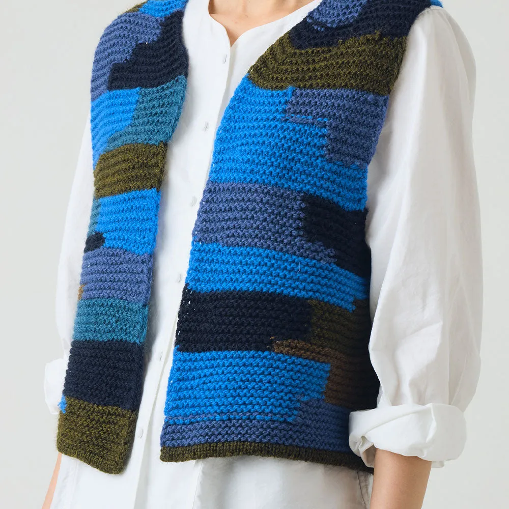 Toast - Patchwork Vest - Blue Multi sold by Merci product image thumbnail 5