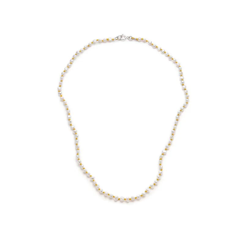 Nina Janvier - Mini Soga Necklace - Yellow Silver made by Merci