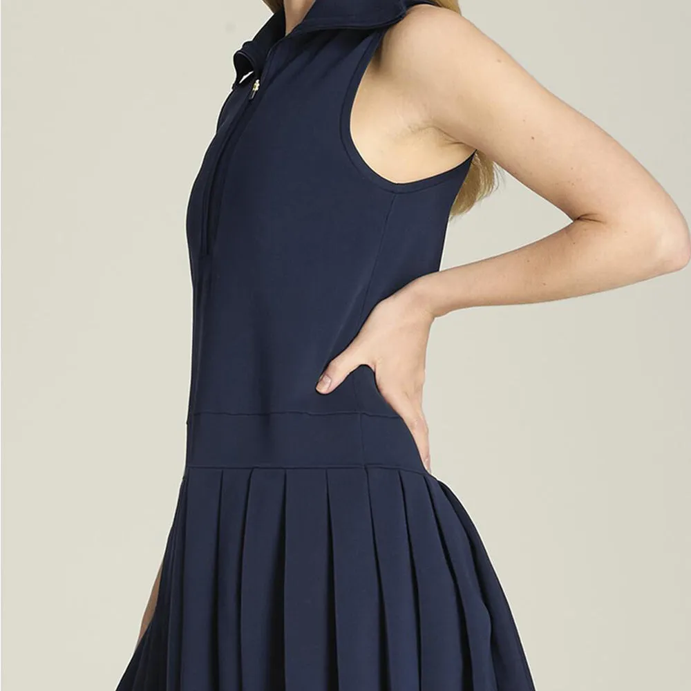 Wilson - Pleated Zip Tennis Dress - Navy sold by Merci product image thumbnail 2