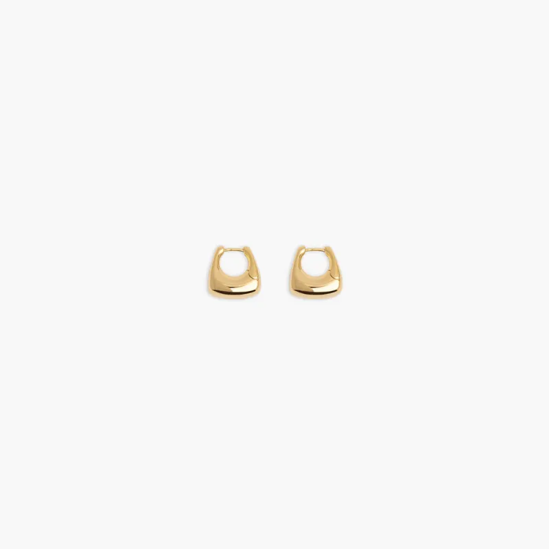 RAGBAG - Datura Hoop Earrings - Gold made by RAGBAG