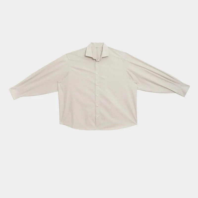 Baserange - Claude Shirt - Brown Stripe made by Baserange